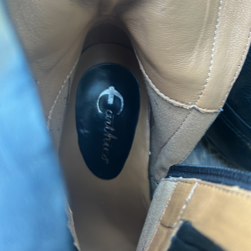 Earthies Elganza ankle heeled boots cos-play stylish old timey soft leather sz 7 - Picture 6 of 11